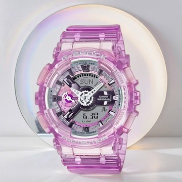 CASIO 卡西歐 G-SHOCK 未來系列 半透明女錶手錶 1212購物節 送禮推薦 GMA-S110VW-4A