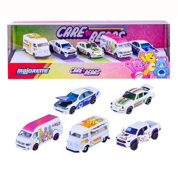 美捷輪小汽車-Care Bears小車5入組 合金車 小車 正版 彩虹熊 聯名