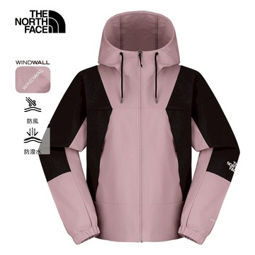 The North Face北面女款粉色DWR防潑水連帽外套｜8EXCF0I