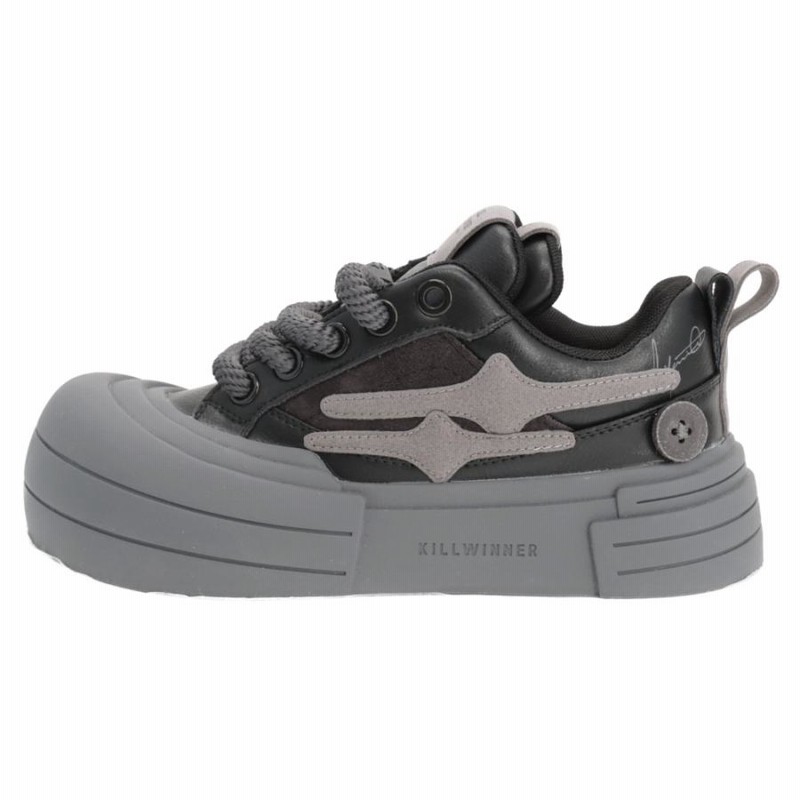 KILLWINNER キルウィナー SMILE LIFE SNEAKER BLACK SAMURAI