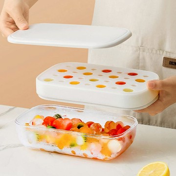 矽膠雙層製冰盒/儲冰盒(附冰鏟)-3入 單一規格