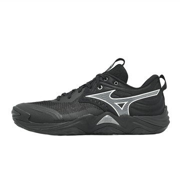 Mizuno 美津濃 排球鞋 Wave Momentum Elite 男鞋 黑 灰 緩震 運動鞋 V1GA2512-82