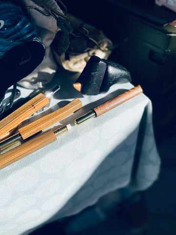 綠檀木 金鑠鋼珠筆