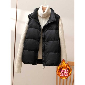 羽絨棉馬甲女秋冬季2025新款韓版寬松加厚外穿坎肩背心馬夾短外套