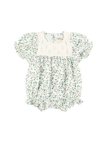 Embroidered Cotton Poplin Romper