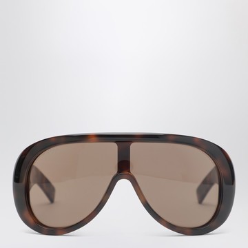 Rectangular Havana sunglasses