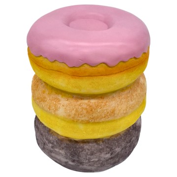 KUIBAO 快豹生活 北歐創意食物矮凳 30 x 35cm  甜甜圈粉  1個