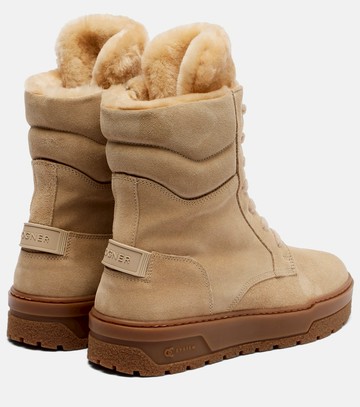 Bogner Calgary shearling-lined suede lace-up boots