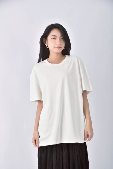 (XL) projext白色短袖上衣