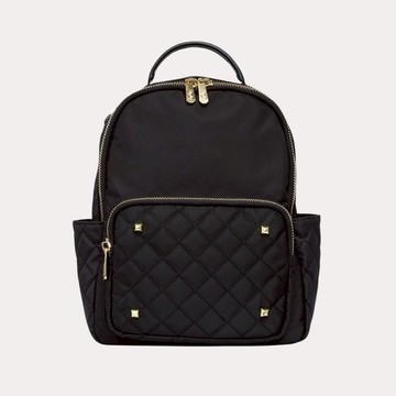 【MYMY】休閒簡約 英倫風菱格後背包 ( 尼龍/防潑水/菱格/輕量化/可調式背帶 )