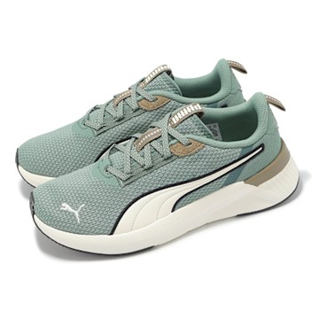 Puma 慢跑鞋 Softride Harli Wns 女鞋 綠 白 針織 緩衝 運動鞋 31110006