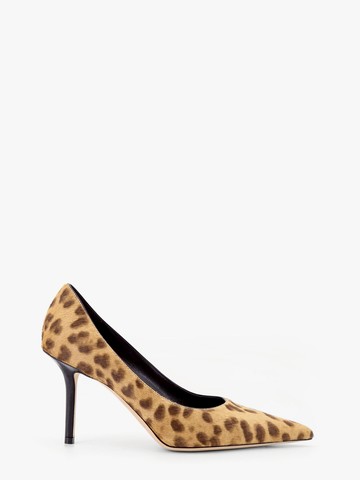 Love 85 pony skin décolleté with leopard print - JIMMY CHOO - gender_Woman