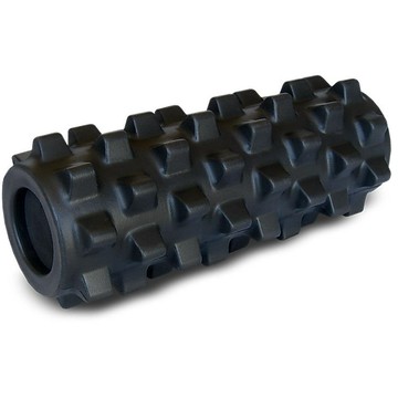 Rumble Roller 狼牙棒 深層組織按摩滾筒 31公分黑色加強  增加柔軟度 預防膝蓋下背痛