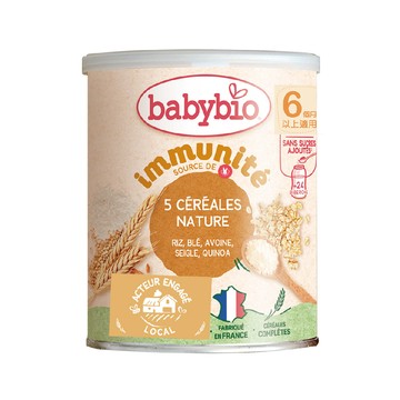 【法國Babybio】生機寶寶全穀麥精220gX6