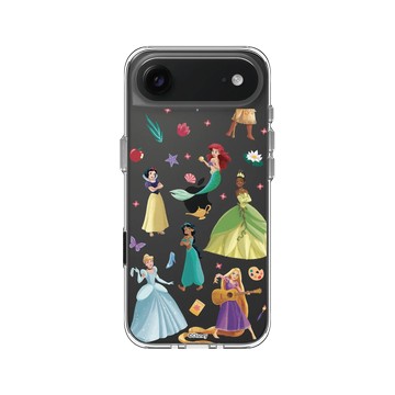 iPhone Air Clear Case（相機按鈕） 透明 - 迪士尼-公主系列 Disney Princess - 迪士尼公主 - 貼紙風格