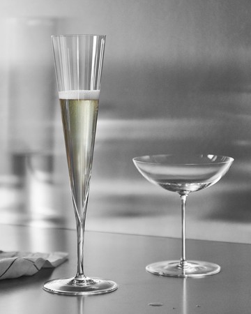 Geometry Champagne Glasses, Set of 2