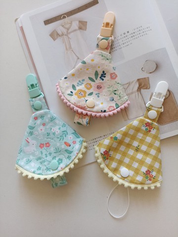 【5日內出貨】棉球款二合一奶嘴夾 奶嘴防塵套 奶嘴夾 奶嘴套