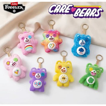🌈WBP免運🐻 Fuggler聯動Care Bears 萌牙怪獸愛心熊系列盲盒 團結熊聯名吊飾鑰匙圈 放克牙寶 丑萌吊飾