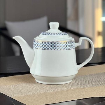 陶瓷茶壺耐高溫水壺中號容量家庭茶壺辦公室餐廳過濾泡茶壺中式