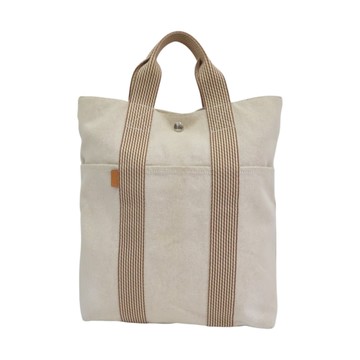 HERMES 愛馬仕 米色 帆布 New Fourre Tout Cabas 托特包 【二手名牌BRAND OFF】