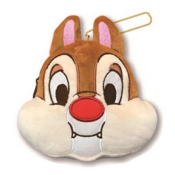 大賀屋 蒂蒂 零錢包 錢包 吊飾 收納包 收納 奇奇蒂蒂 迪士尼 大頭 捏臉 麻糬 日貨 J00013300