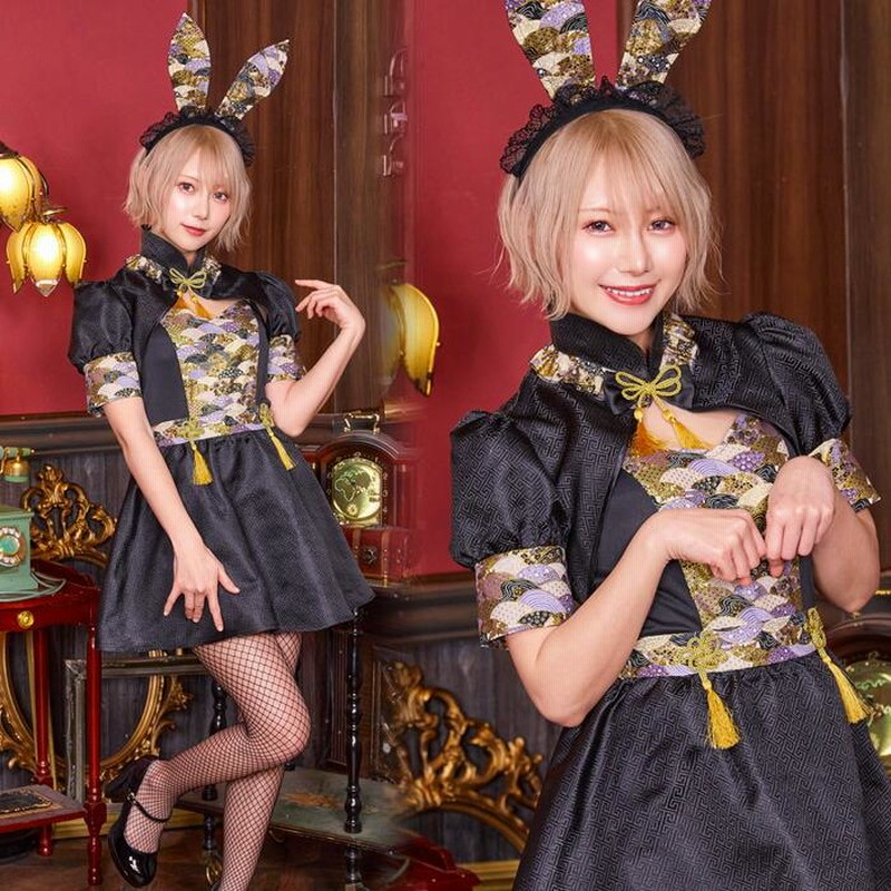 シュガーバニーズチャイナワンピース チャイナレースタイトワンピース 【コスプレ3点セット】（T