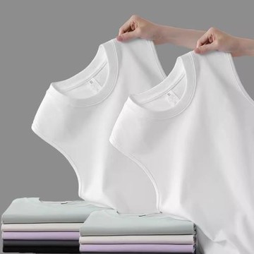 尾貨撿漏品牌折扣撤柜無袖T恤女夏打底運動坎肩背心寬松上衣大碼