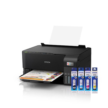 【加購墨水超值組】EPSON L3550 三合一Wi-Fi 智慧遙控連續供墨複合機(1黑+3彩)