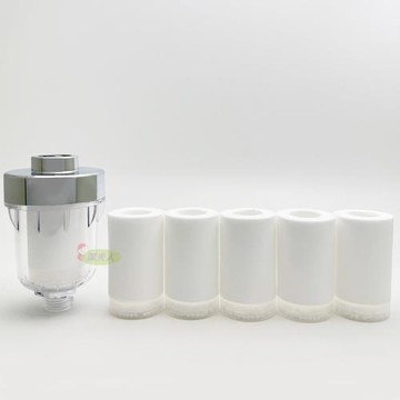 【潔夫人】水龍頭除氯過濾器(2機12芯)