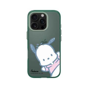 iPhone 16 Pro Clear 憂墨綠 - 三麗鷗-帕恰狗 Pochacco - 開心跳耀