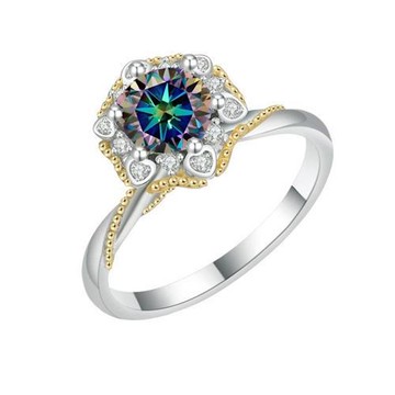 現貨+預購 頂級莫桑鑽石戒指925純銀戒指婚戒女鑽戒子求婚戒情人節禮物-藤蔓捧花9色74lp73【獨家進口】【米蘭精品】