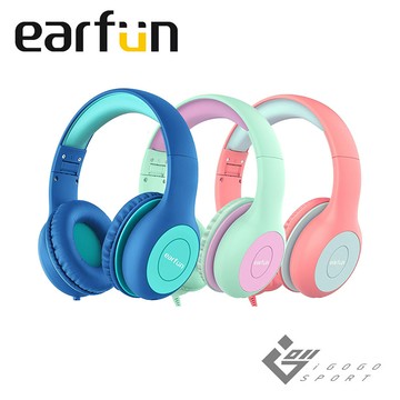 EarFun K1 兒童耳機藍綠色