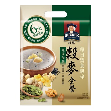 [箱購]桂格每日營養穀珍 穀麥全餐無添加糖230g克 x 15Bag包
