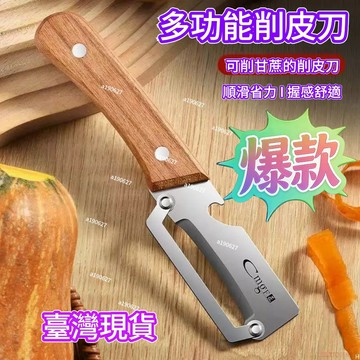桃園出貨✨全新款多功能不鏽鋼家用水果削皮器廚房土豆冬瓜萵筍去皮削甘蔗刀 多功能去皮刀 削皮器 刨絲器 刨刀