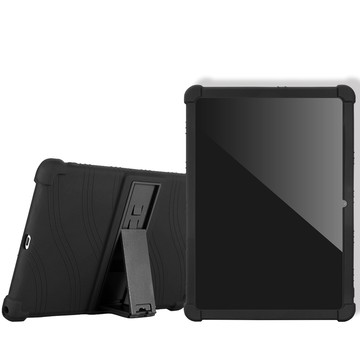 VXTRA OPPO Pad Neo 全包覆矽膠防摔支架軟套 保護套(黑)
