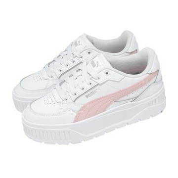 Puma 休閒鞋 Karmen II Idol 女鞋 白 粉紅 皮革 厚底 增高 397461-13
