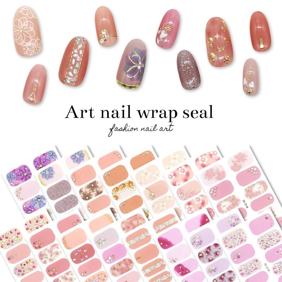 ネコポス送料無料 貼るだけでジェルネイル完成 ジェルネイルシール サロン級デザイン全15種 ネイルラップ ハンド おうち時間 ジェルネイル 通販 Lineポイント最大0 5 Get Lineショッピング