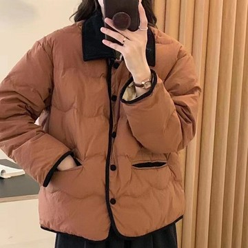 【巴黎精品】現貨+預購 頂級真羽絨外套90%鴨絨羽絨衣秋冬外套保暖上衣大碼休閒女裝-舒適女外套2色a1lu58