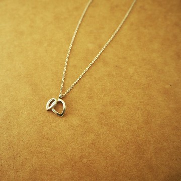 leaf b necklace_葉子b項鍊 925銀 簡約 設計師 森林 自然 植物