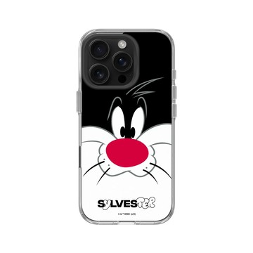 iPhone 16 Pro Clear Case（相機按鈕） 透明 - 樂一通 Looney Tunes - 大臉傻大貓