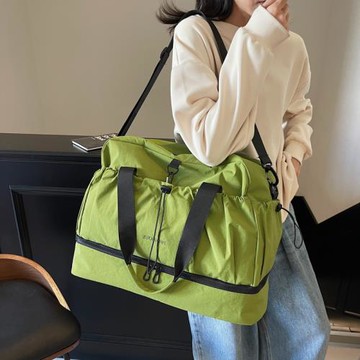 慵懶輕便牛津布旅行包短途出差套拉桿裝衣服包單肩斜跨健身鞋倉包