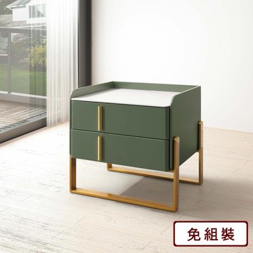 【AS雅司】吉恩岩板床頭櫃-50x40x50cm