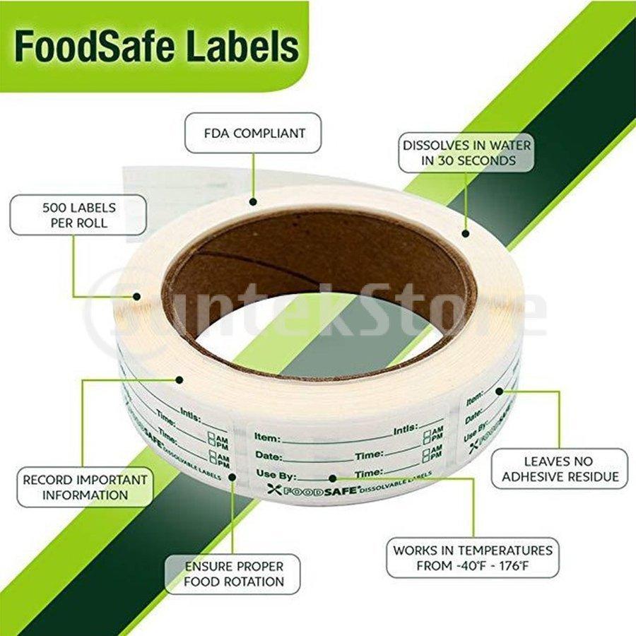 食品保存ステッカー 食品保存ラベル 使い捨てラベル 粘着ステッカー 金属 プラスチック 適用 約250個