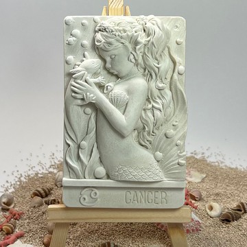 香氛擺件 美人魚 巨蟹座 居家擴香 水泥軟裝 附木架 送禮新選擇