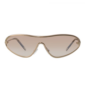 Gianfranco Ferré 義大利 一片式流線型設計太陽眼鏡 / 咖GF57104