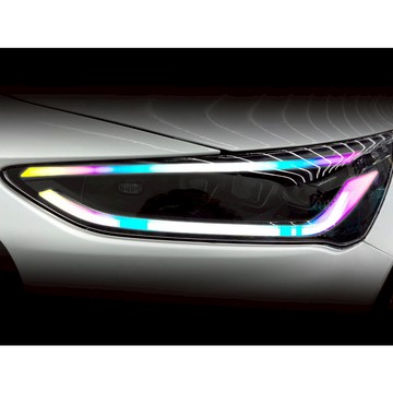 小馬汽車工坊_Ford_Focus_MK4_2023年後_有色透明車燈眉_DIY燈眉貼