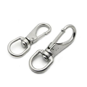 戶外裝備 304不銹鋼快掛扣萬向旋轉扣EDC登山扣掛鉤安全連接扣