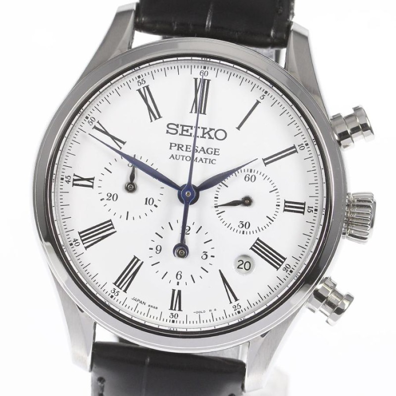 セイコー SEIKO SARK013/8R48-00K0 プレサージュ デイト クロノグラフ 自動巻き メンズ _762219