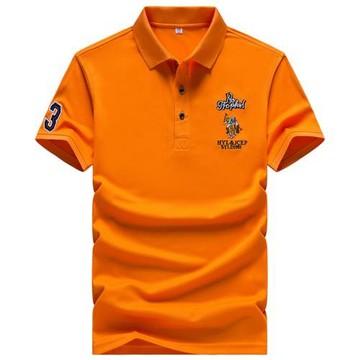 夏季商務休閑男裝短袖t恤翻領純色刺繡polo衫青年短衣服廠家直銷