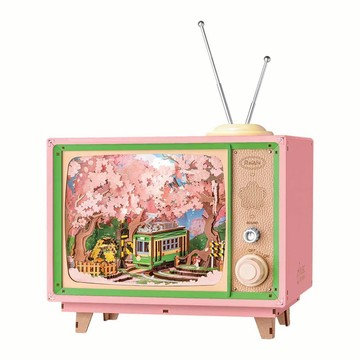 Rolife若來 櫻夢之旅 音樂盒 diy手工音樂盒 拼裝積木模型 生日禮物